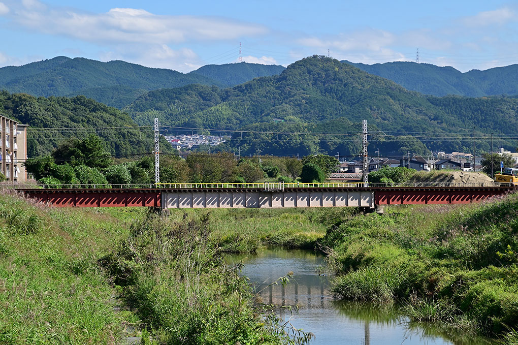 初瀬川沿いの稲刈り風景