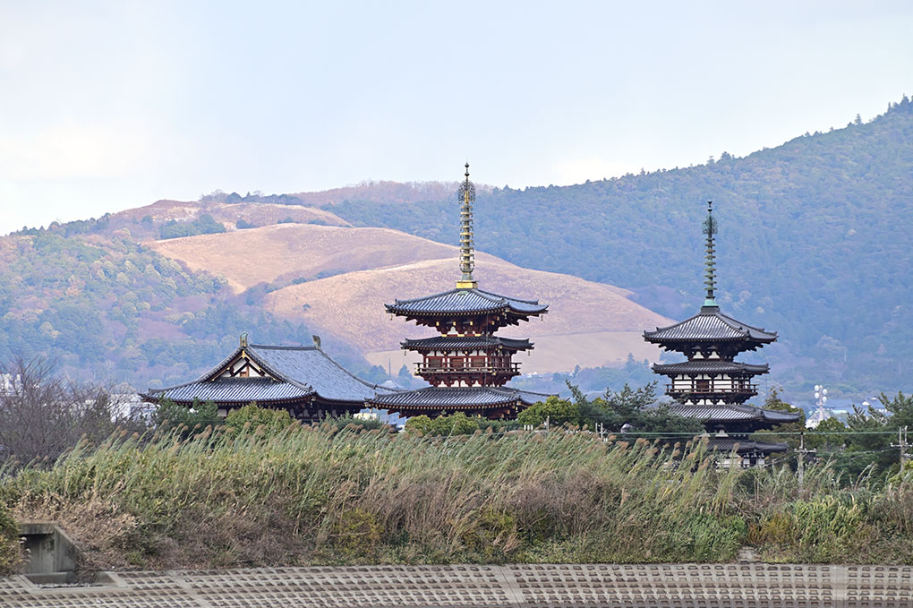 若草山と雪