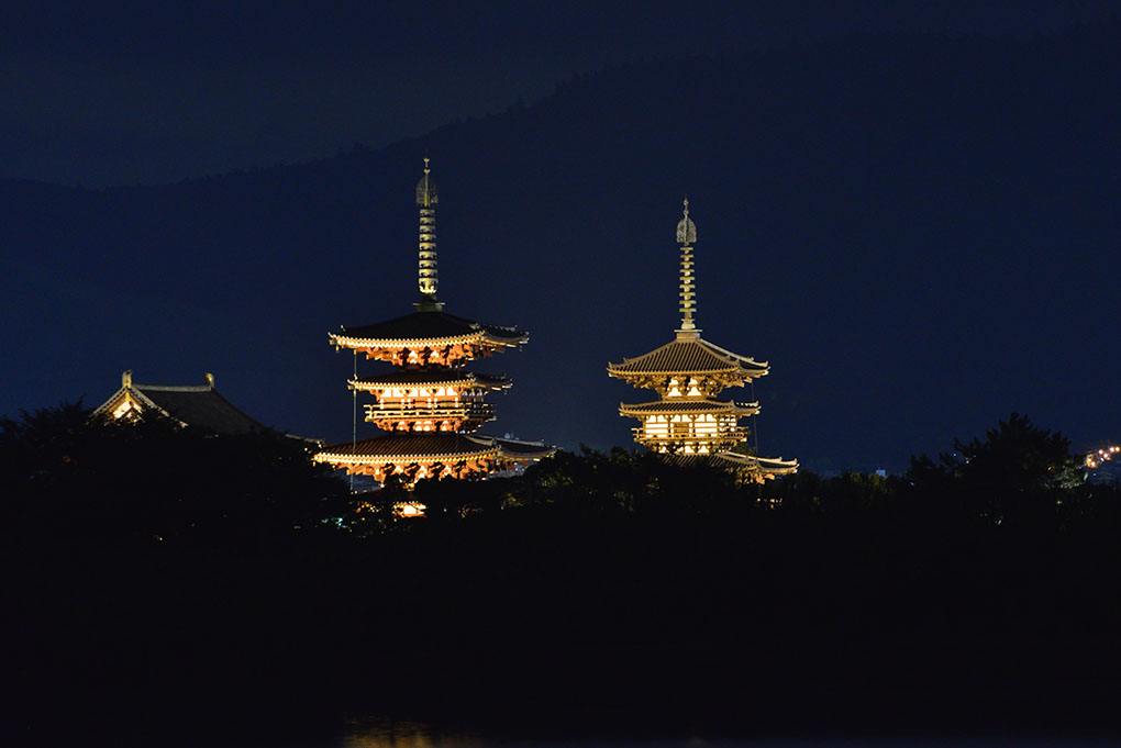 夜の薬師寺