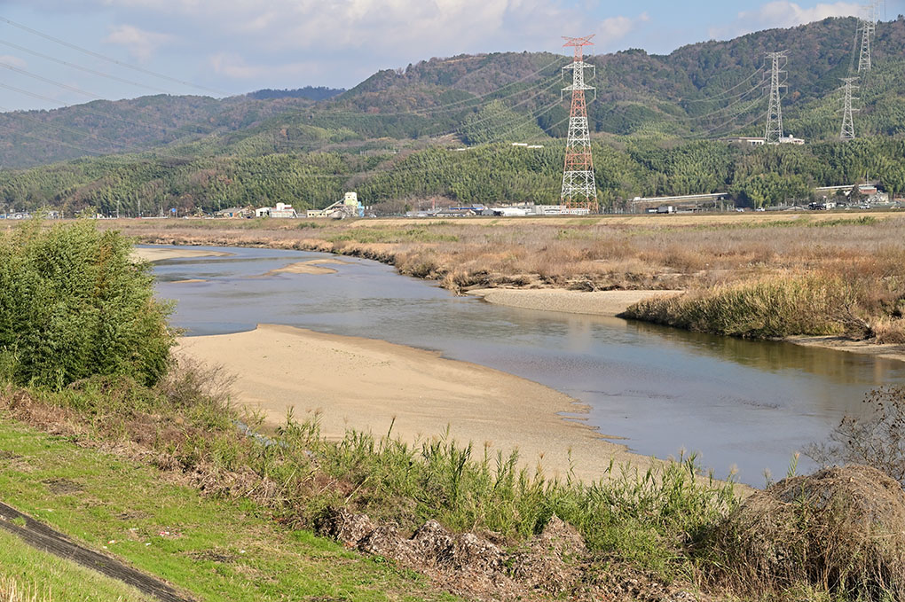 木津川の冬風景